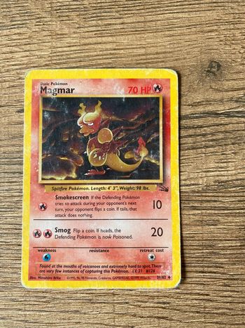 Carte Pokémon Magmar 39/62 1995