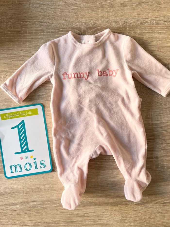 Pyjama velours t.1m.