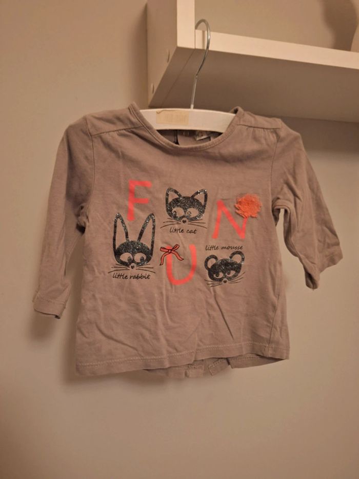 Tee Shirt Manches Longues Kitchoun 9 Mois