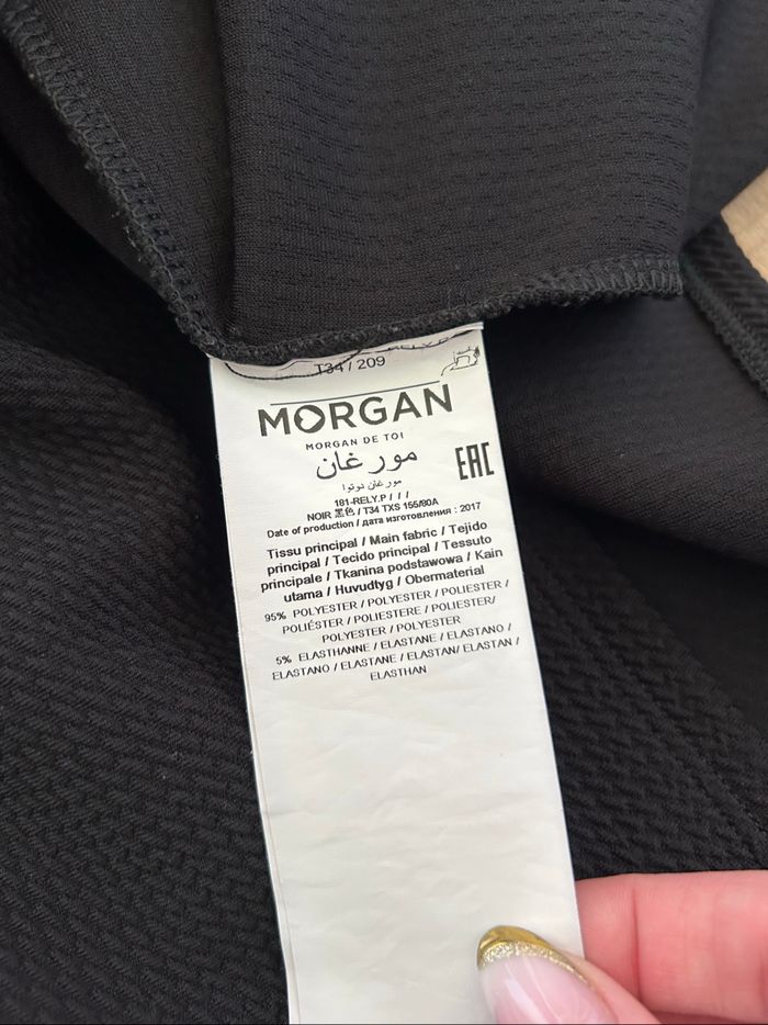 Robe noire à manches courtes Morgan taille 34 jamais portée - photo numéro 10
