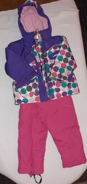 Ensemble veste et salopette de ski bébé fille