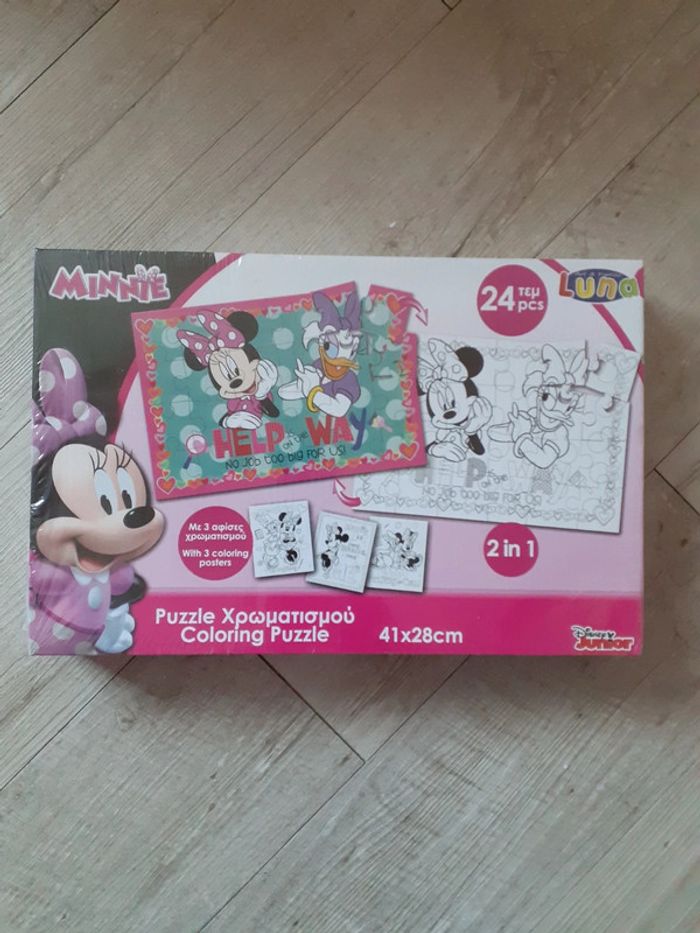 Puzzle à colorier Disney Minnie neuf