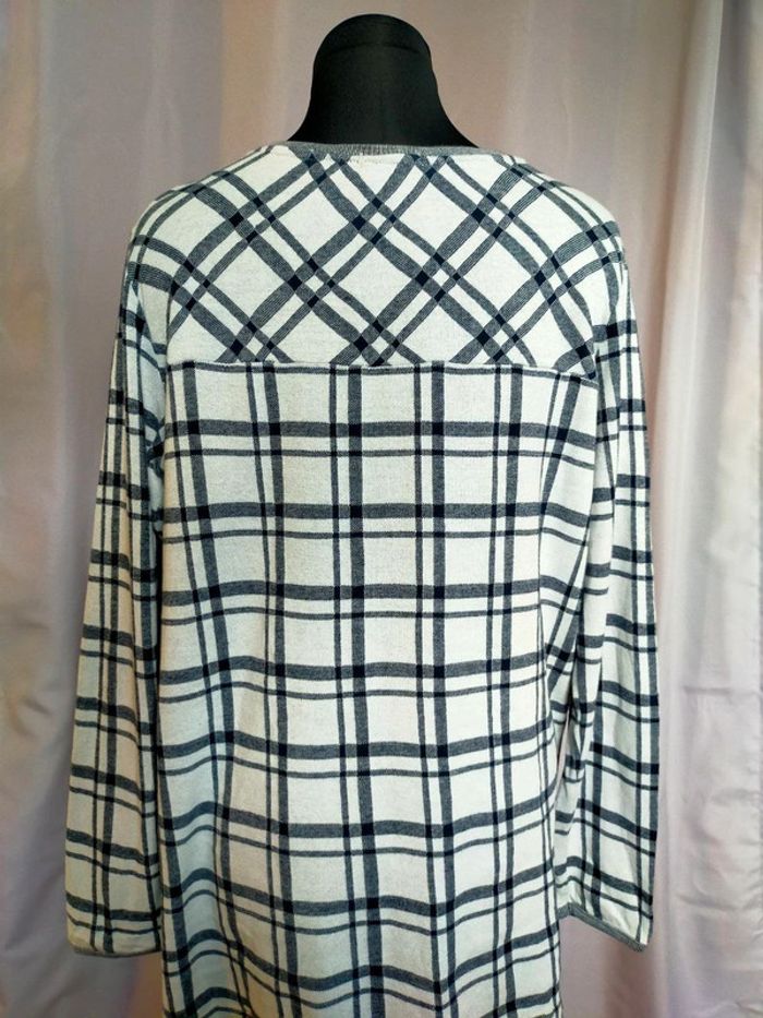 Pull fin à carreaux – Cecil – Taille M - photo numéro 4