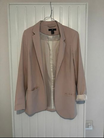 Veste blazer rose clair H&M