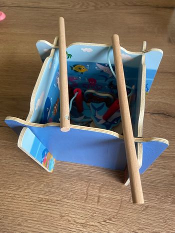 Jeu éducatif pêche magnétique en bois