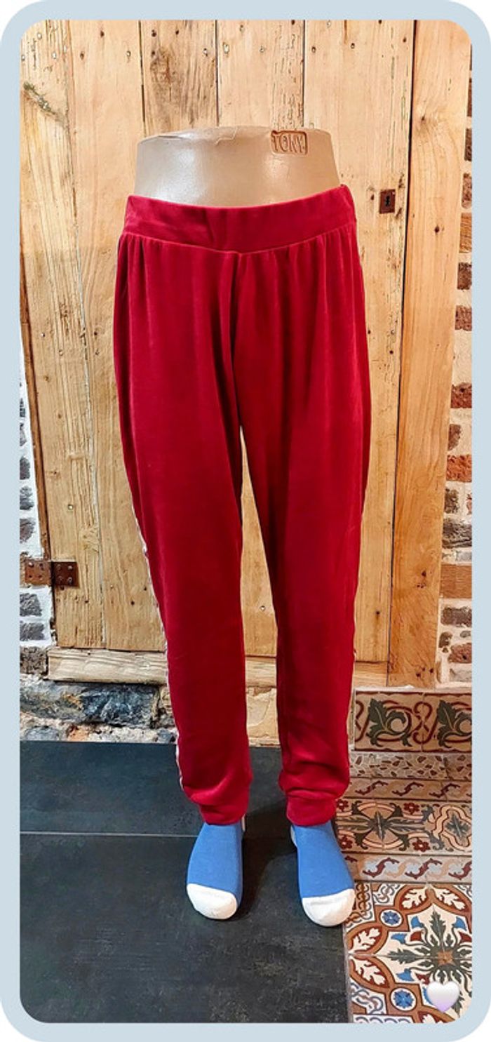 pantalon rouge cœur hunkemoller taille L