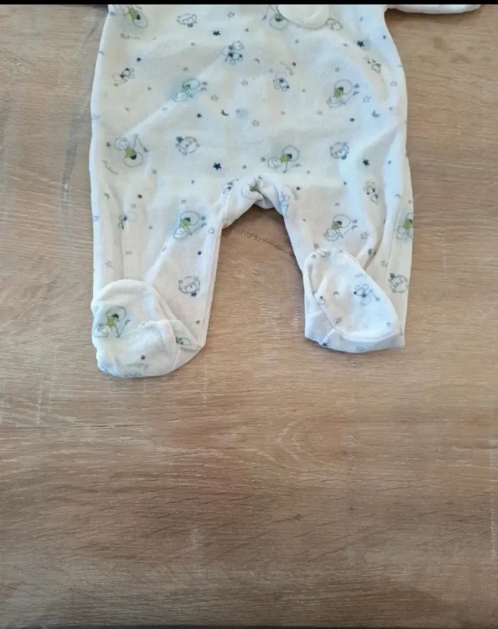 Pyjama velours garçon 3 mois - photo numéro 3