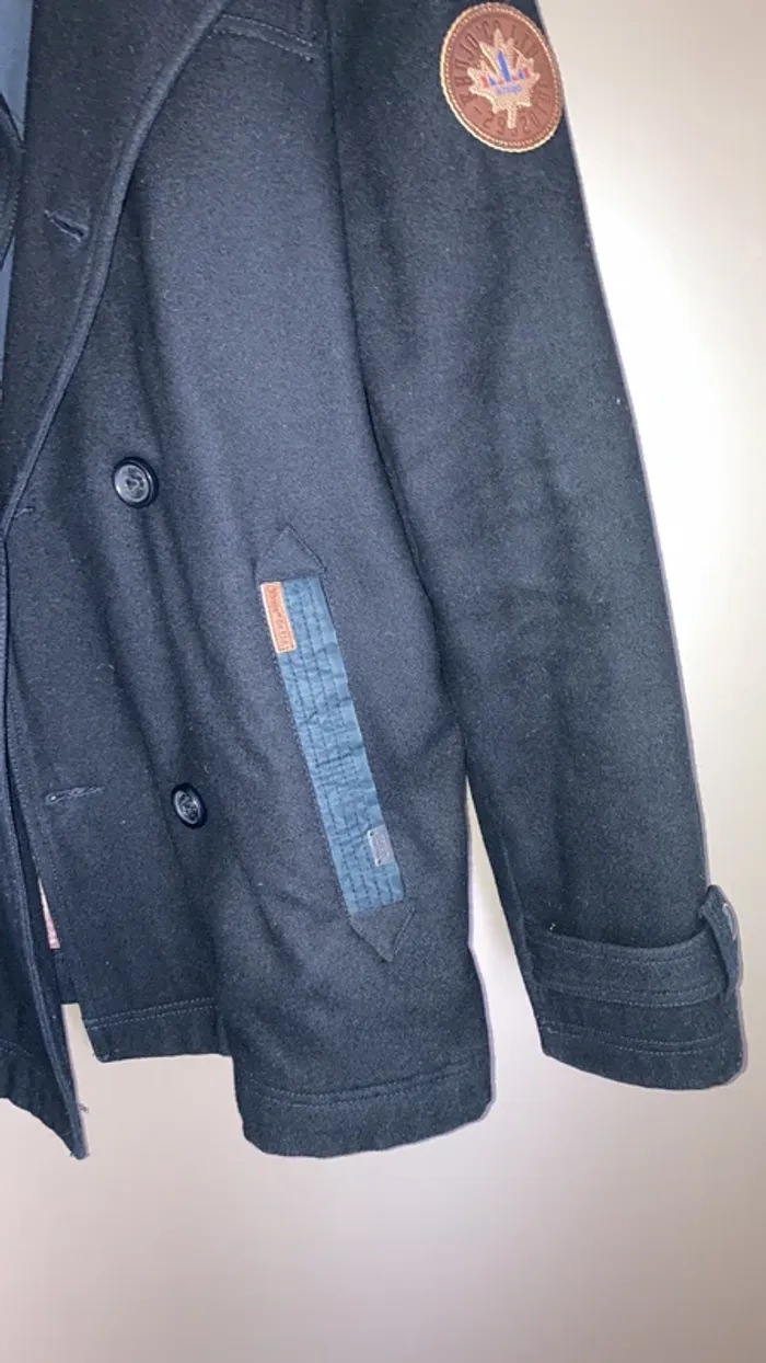 caban homme khujo xl laine bleu marine - photo numéro 5