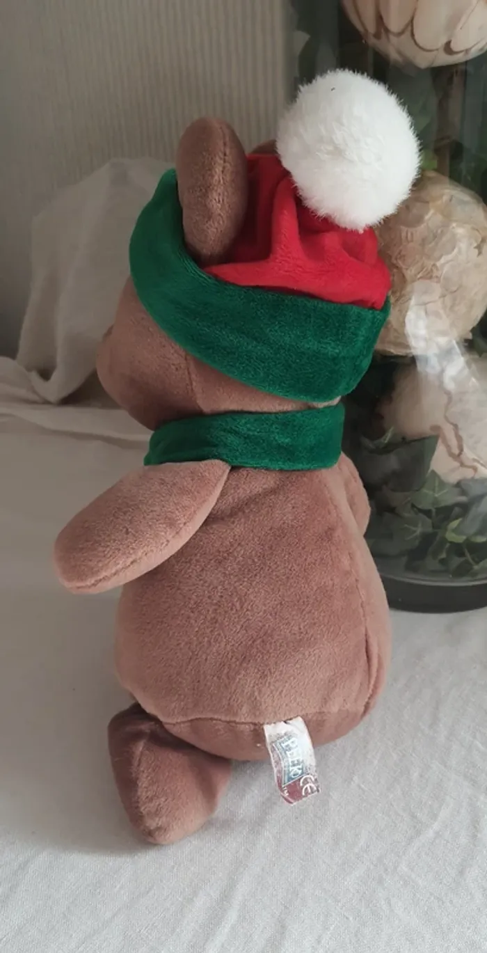 Peluche "Peeko" ours de Noel - photo numéro 3