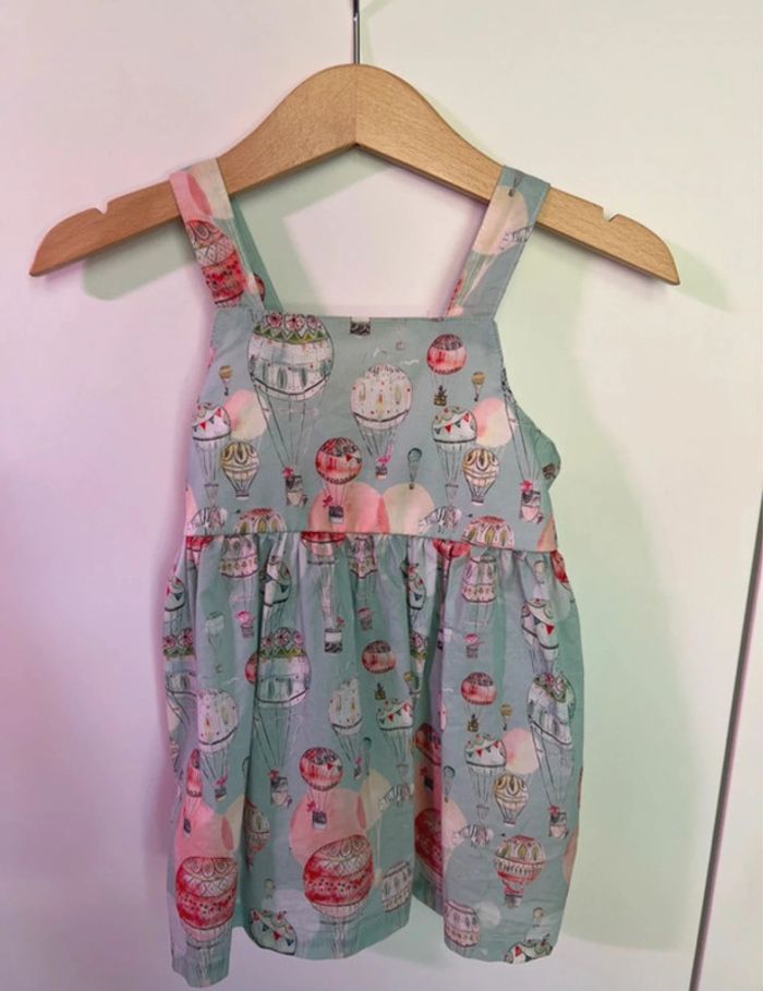Robe été turquoise bébé fille Newness 9-12mois 80cm