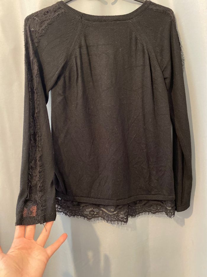 Pull Noir à Dentelle - photo numéro 3
