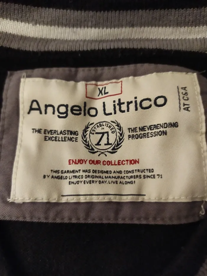 Pull col V homme Angelo Litrico - photo numéro 3