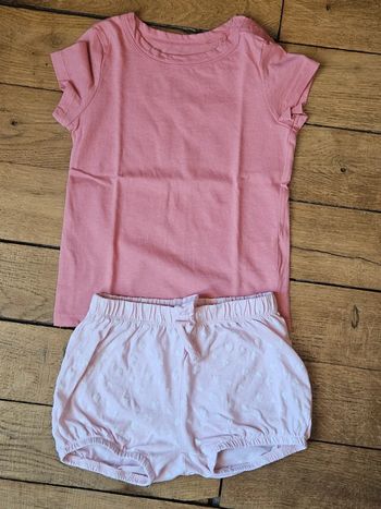 Ensemble été fille 24 /36 mois
