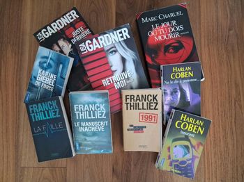 Lot de 9 Thrillers dont Karine Giebel - Lisa Gardner - Franck Thilliez HarlanCoben-