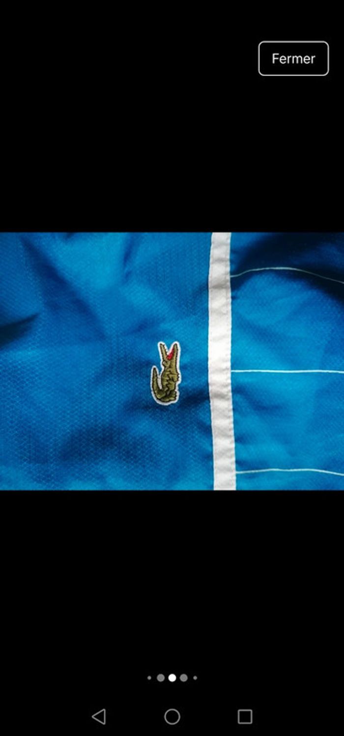 Veste Lacoste Vintage bleu - photo numéro 6