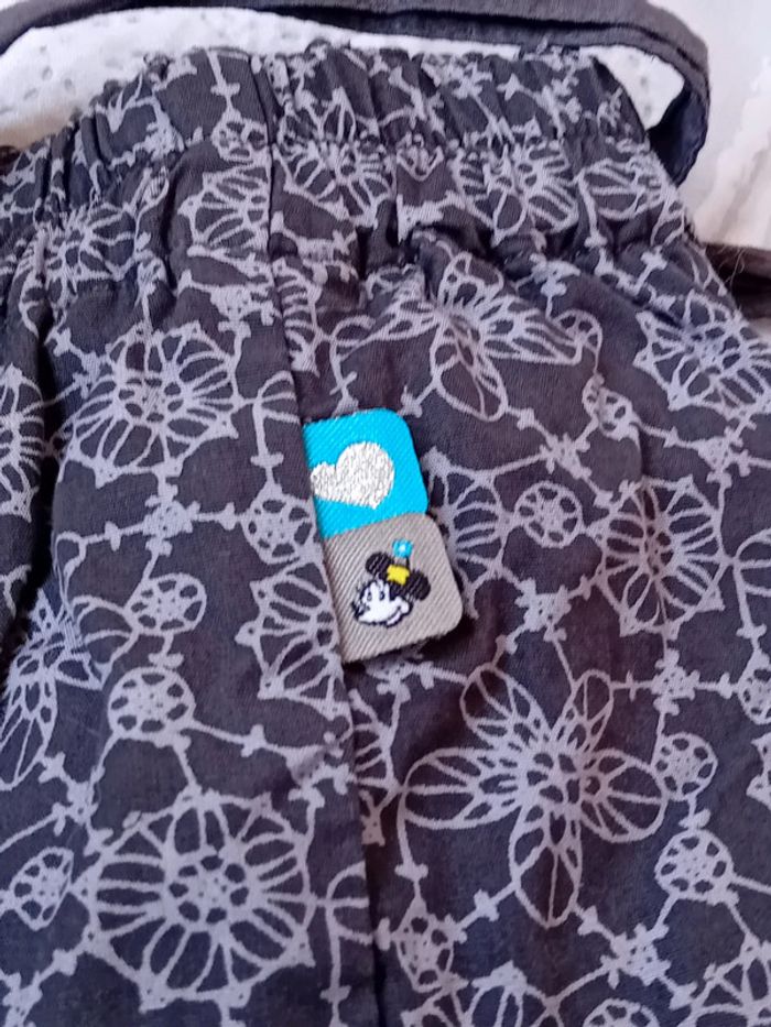 Jupe légère minnie motif floral gris fille 134 cm Disney - photo numéro 8