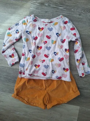 Short et t-shirt DPAM 3/4ans