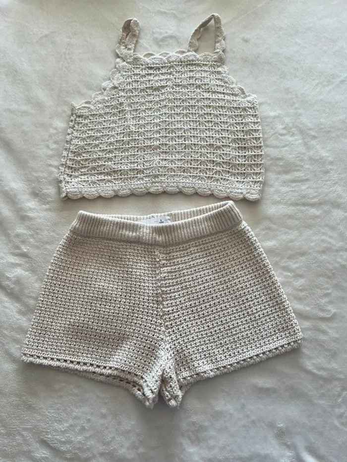 Ensemble maille crochet Zara et Kiabi taille 4-5 ans - photo numéro 4
