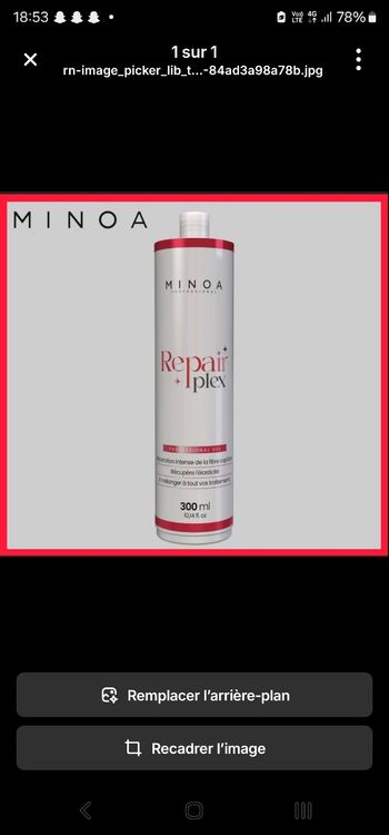 Promo Repair plex minoa 300ml neuf