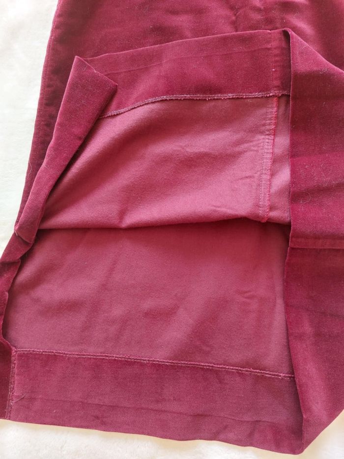 Jupe mi-longue en velours taille 36 - photo numéro 5