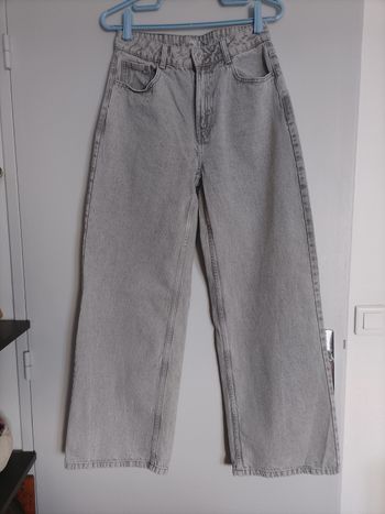 Jean wide gris