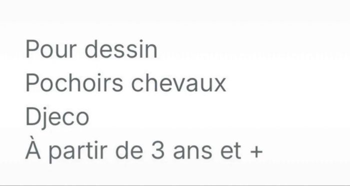 Pochoir à dessin chevaux - photo numéro 3