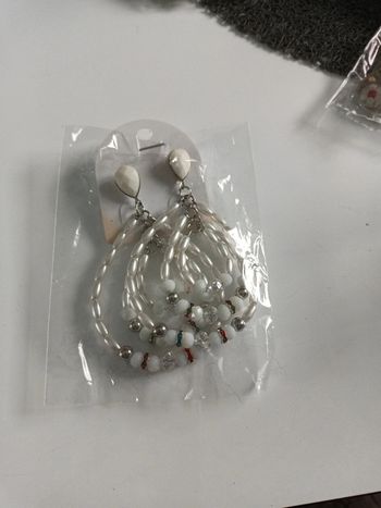 Boucle fantaisie blanche