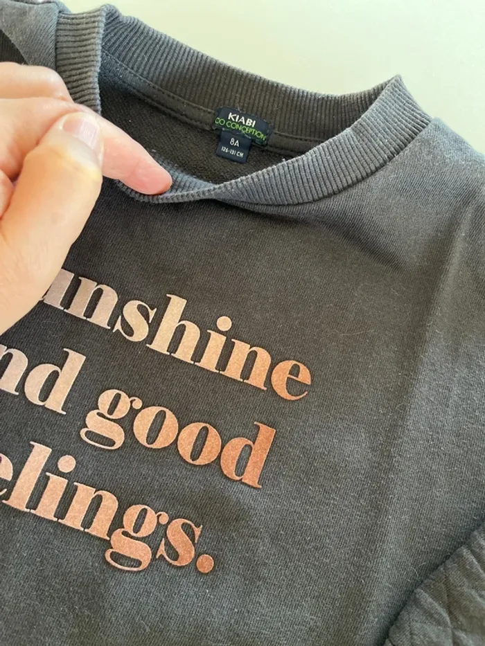 Robe sweat fille kiabi 8 ans - photo numéro 2