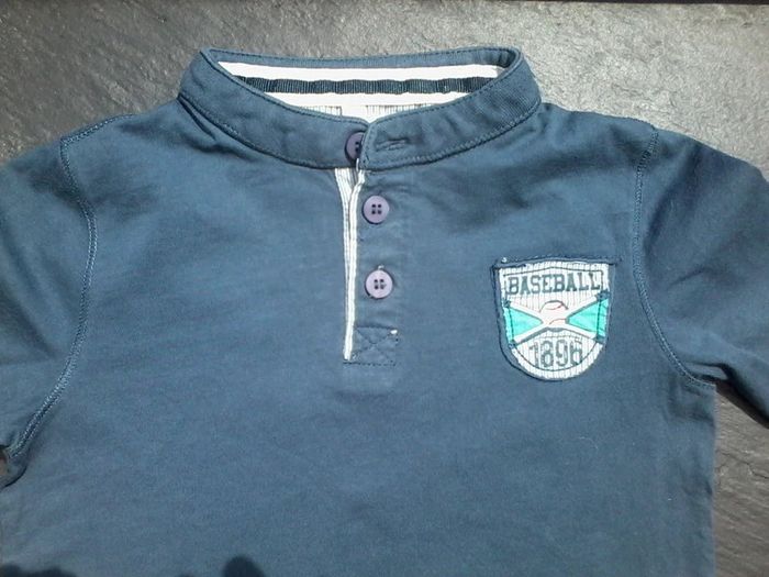 Joli tee-shirt baseball manches longues garçon 3-4 ans - photo numéro 2