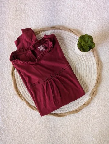 🌹 Blouse détail volanté Kiabi - 12 ans