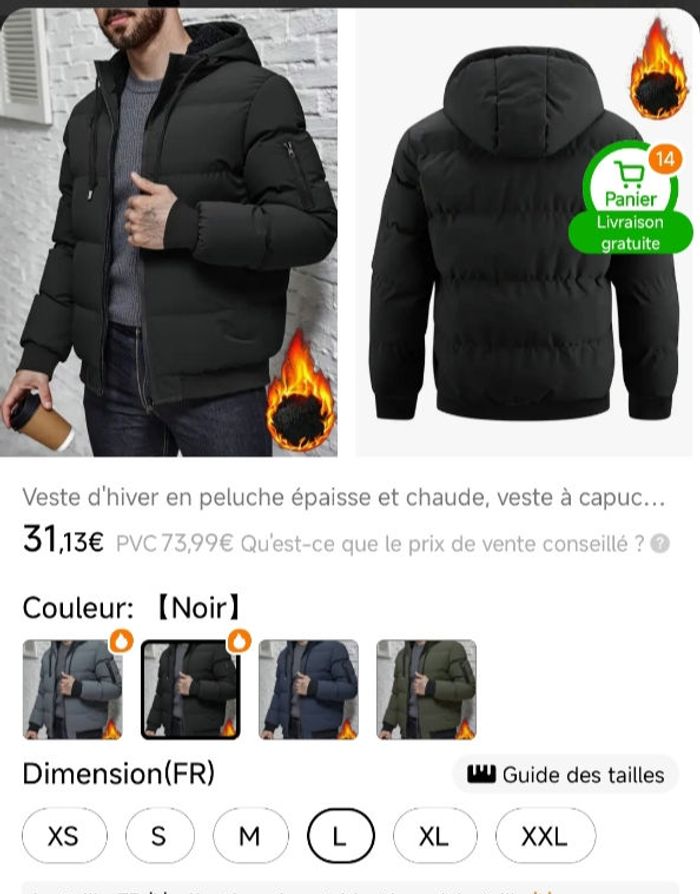 Doudoune homme L - photo numéro 6