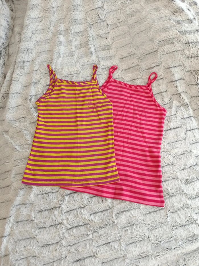 Lot 2 débardeurs la compagnie des petits 8 et 10 ans