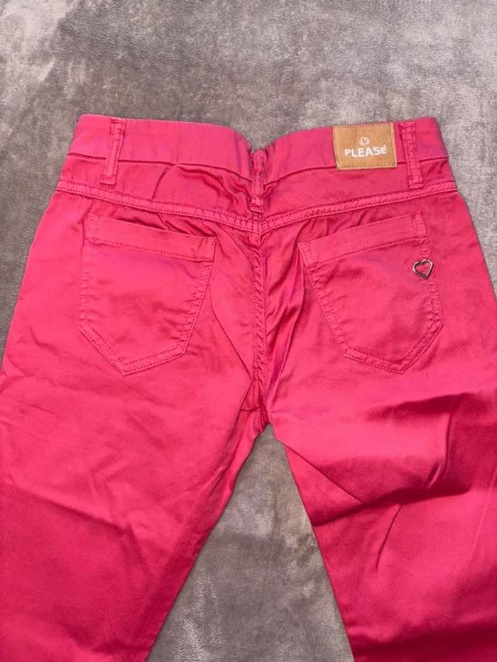 Pantalon chino rose femme taille 34 Please en très bon état - photo numéro 9