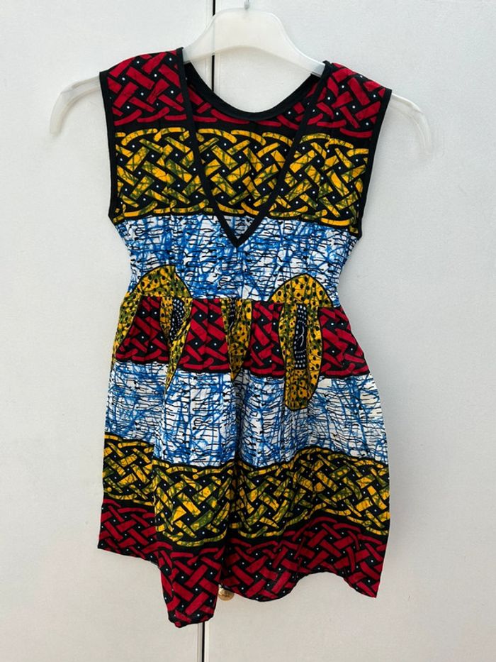 Robe vintage wax Keurgoumac – Création M. Damefall - fille taille 6 ans