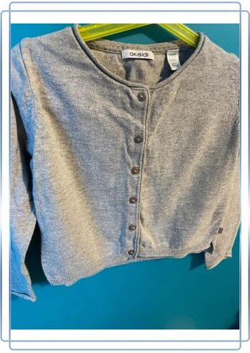 Gilet gris fille 4 ans okaïdi