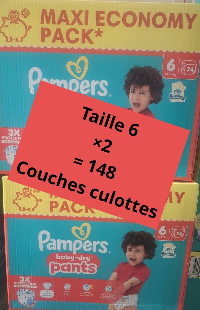 Pampers taille 6 pants