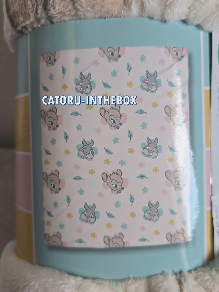Plaid / Couverture en flanelle / Throw / Blanket Disney Bambi Panpan / Thumper - photo numéro 1