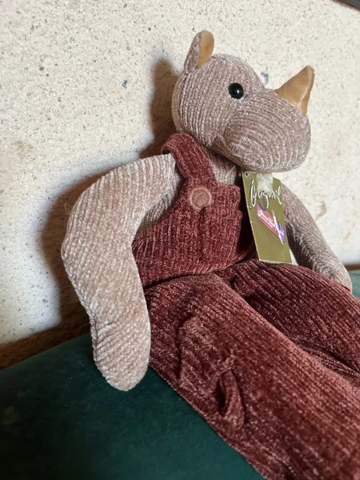 Peluche rhinocéros Anna club plush neuve - photo numéro 3