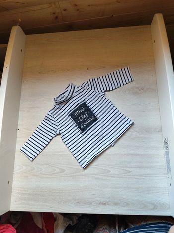 Tee shirt "mini chef d'oeuvre" 3 mois Gémo