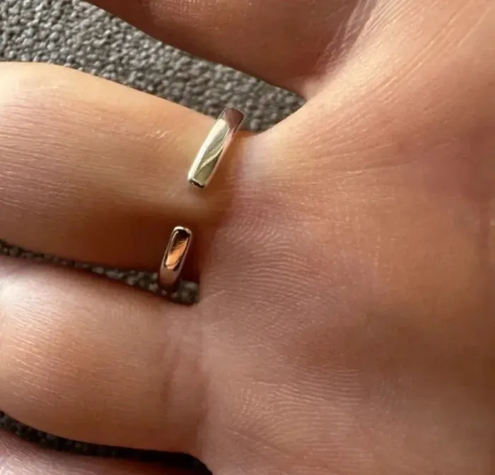 Bague argent 925, coeur couleur argentée,  réglable Pour des doigts allant du 52 au 56 - photo numéro 5