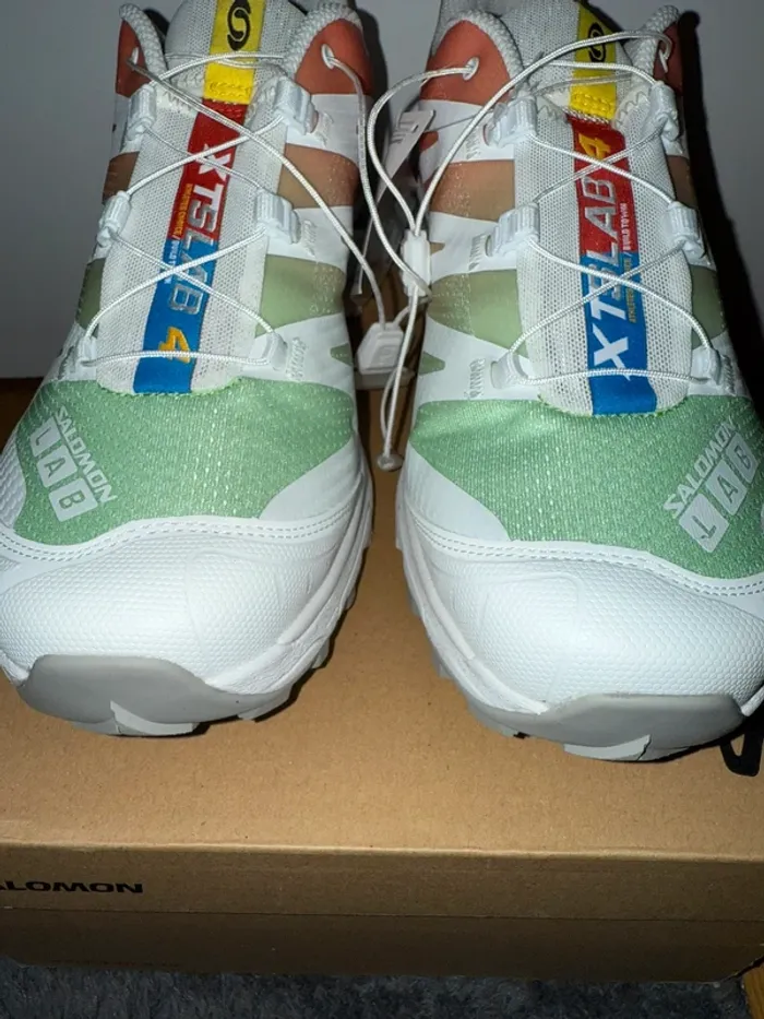 Salomon XT-4 OG Blanche / Verte / Corail - photo numéro 16