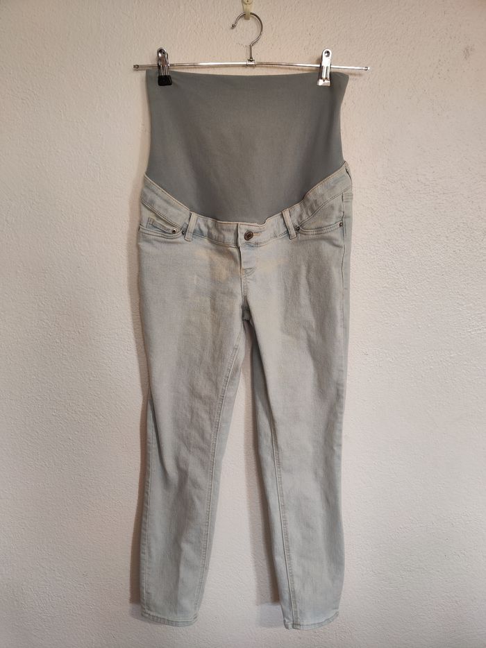Jean grossesse skinny délavé taille S h&m - photo numéro 2