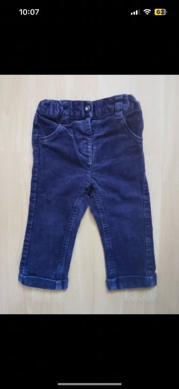 Pantalon en velour kiabi
