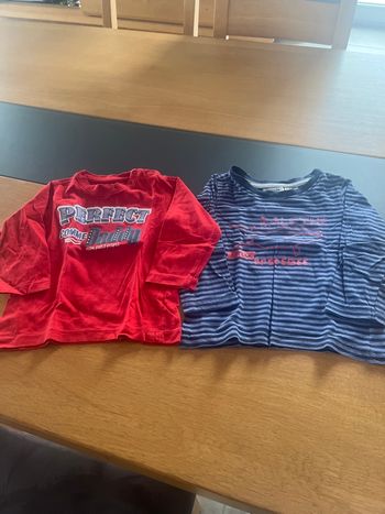 2 tee-shirts manches longues garçon 
