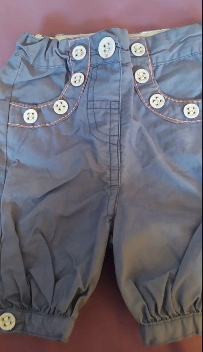 3 mois_Lot 9 pantalons fille_ séparable - photo numéro 2