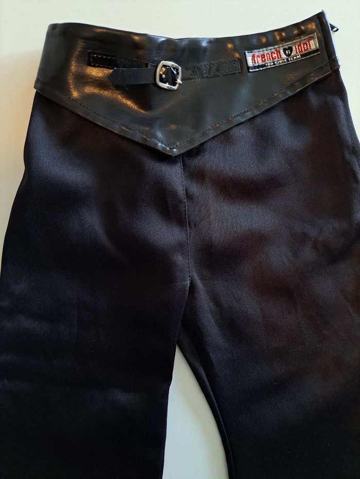 Pantalon satin et cuir fille 4 ans TBE - photo numéro 5