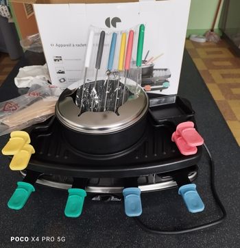 Appareil à raclette et fondue 
