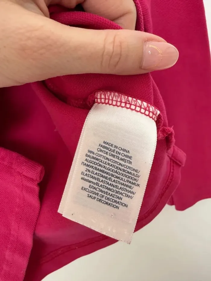 Polo Polo Ralph Lauren fille 6 ans fuchsia parfait état longues manches - photo numéro 5