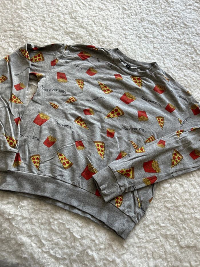 Sweat frite pizza H&M XS