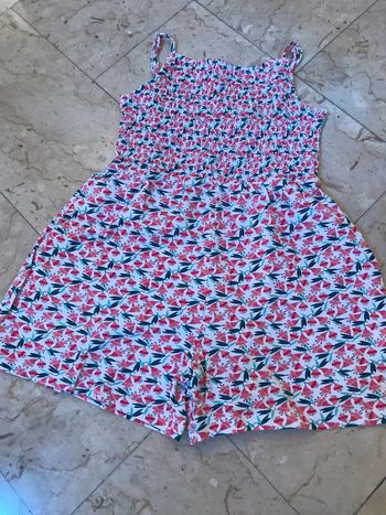 Combishort d’été à bretelles enfant fille 7 Ans